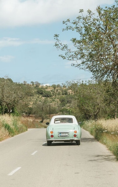 Car arranged for exploring Ibiza, Spain