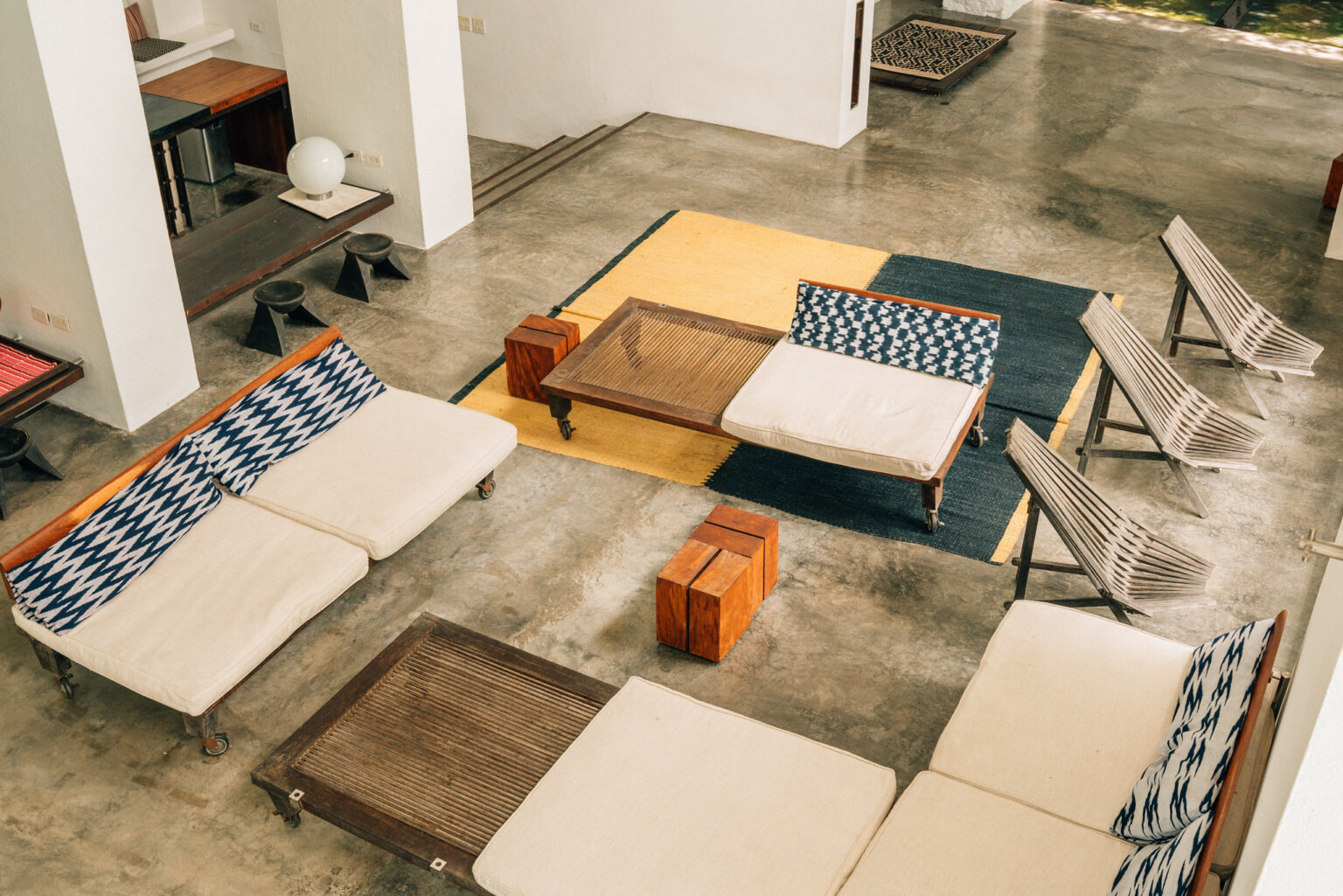 cozy Casa de las Aguas living room