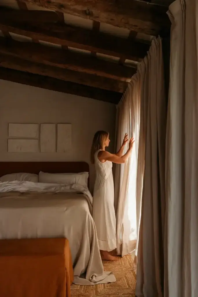 Fresh out of bed and opening the curtains to a beautiful sunny day at Santa Ana