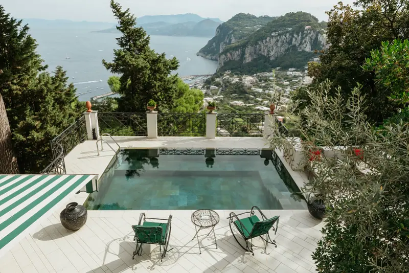 Pool views at Villa Anima