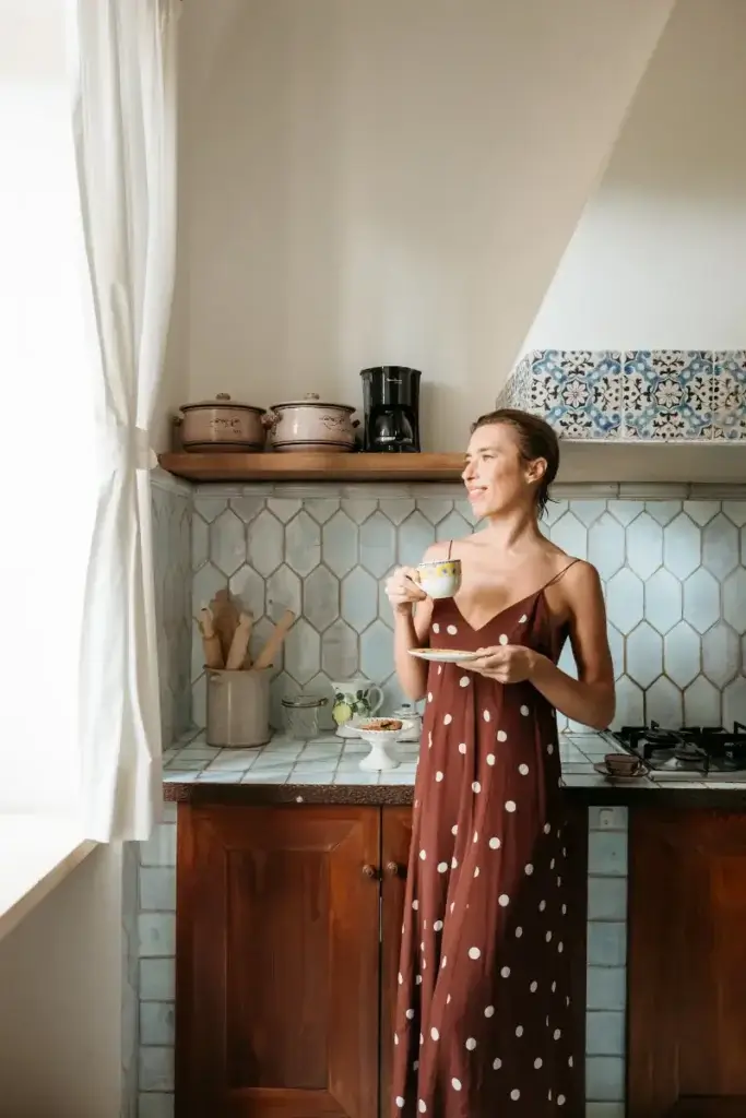 Coffee break in the kitchen