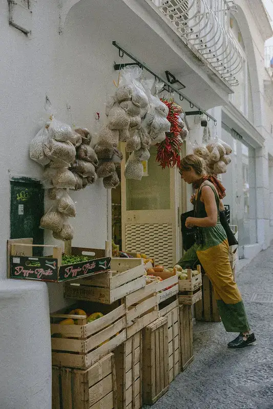 Shopping for fresh produce