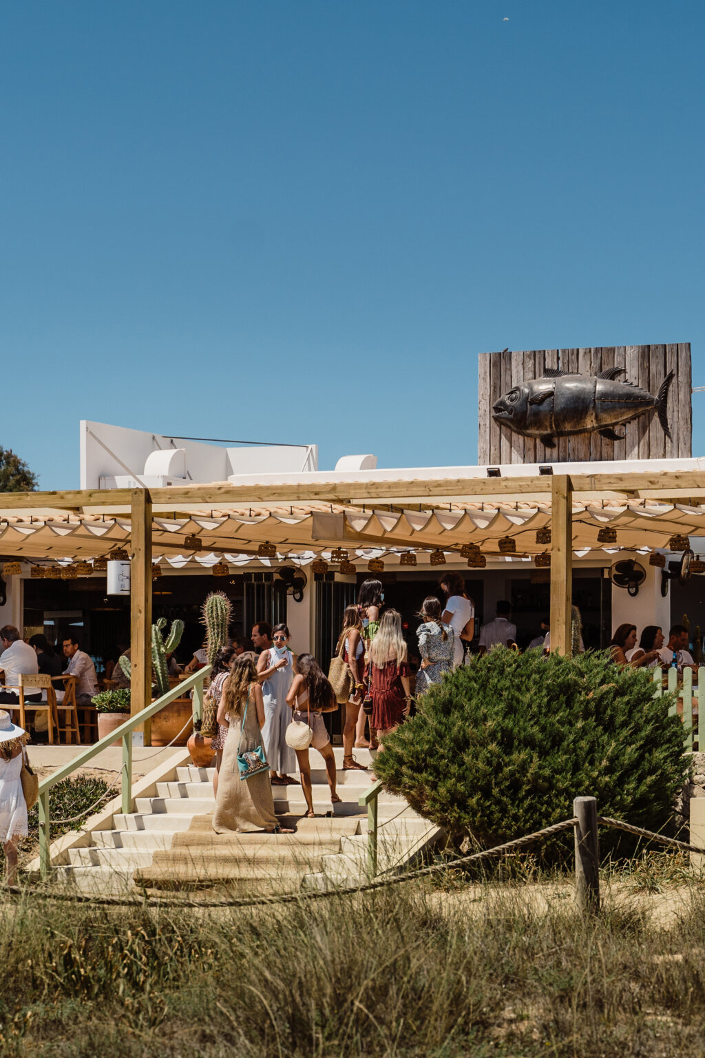 Outdoor Terrace at Es Còdol Foradat Restaurant