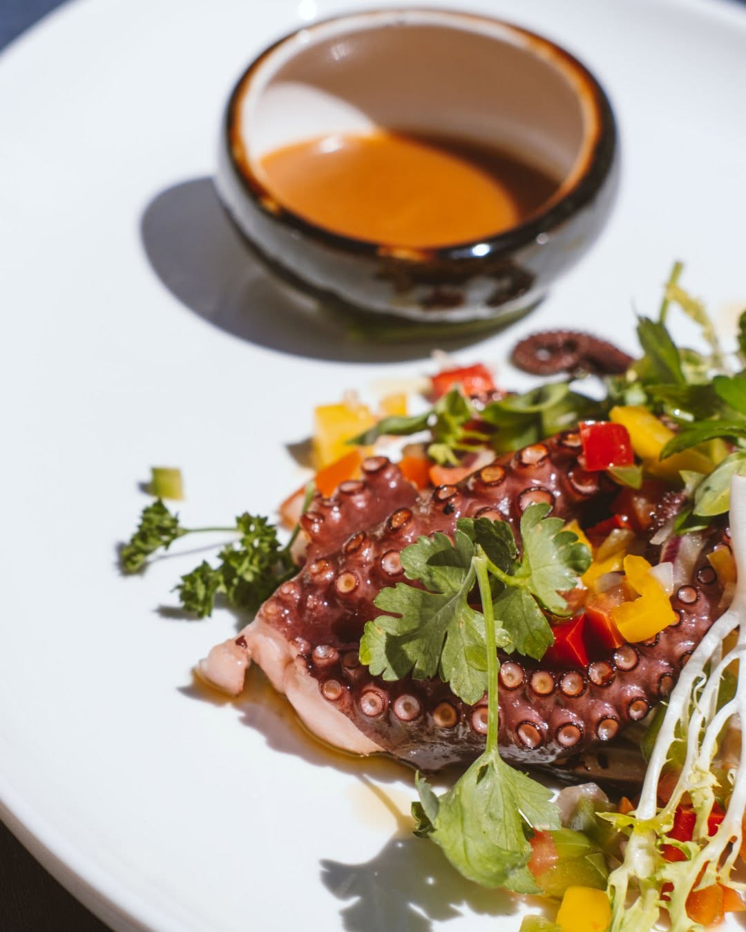 Gourmet Seafood Dish at Juvia Restaurant