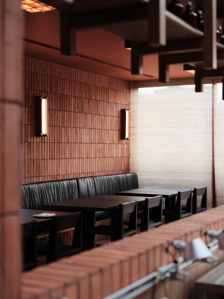 Dining room at Boro restaurant in Medellín