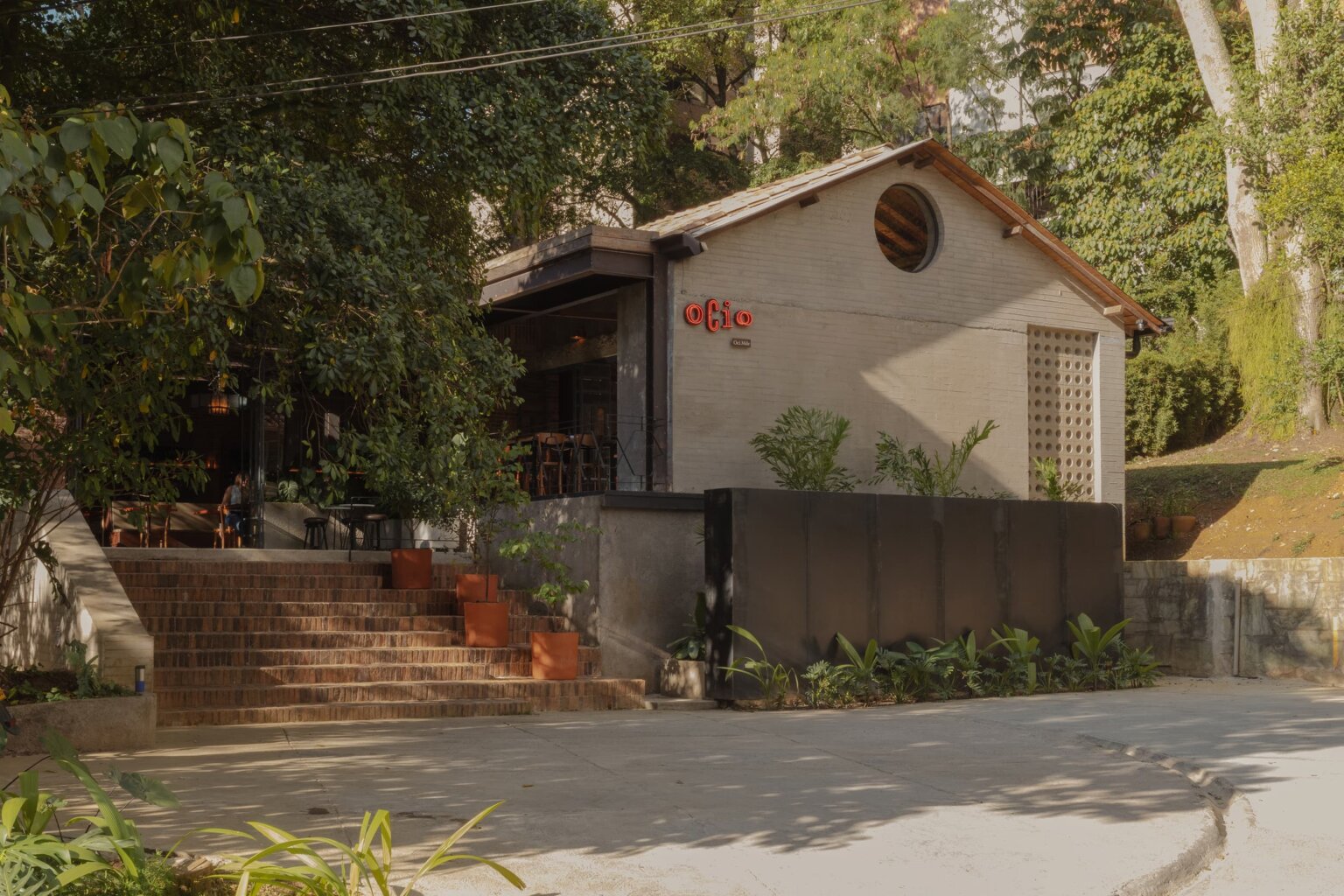 Contemporary cultural space surrounded by greenery in Medellín, Colombia
