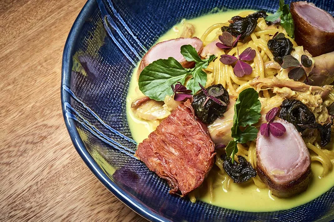 Contemporary dish served at a restaurant in Medellín, Colombia