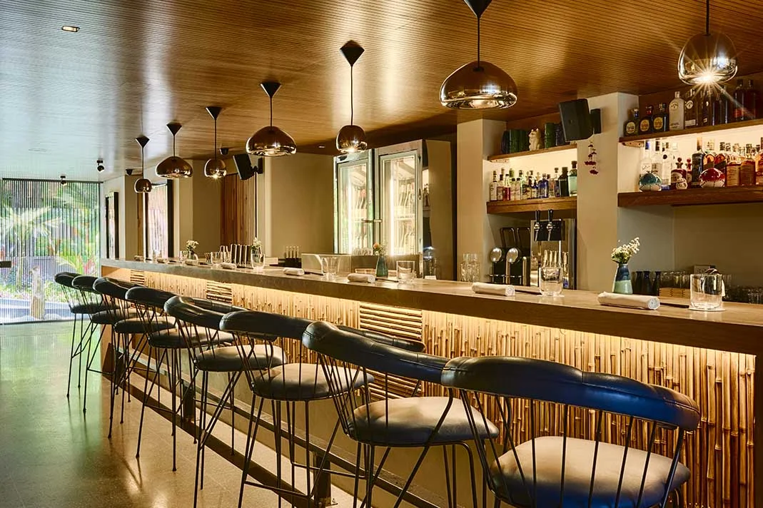 Contemporary bar and dining area in Medellín, Colombia